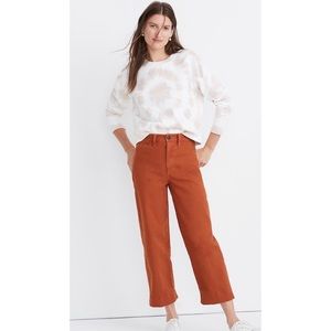 Madewell Curvy Slim Emmet Wide-Leg Crop Pants